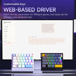 Ajazz AK029 Magnetic Rice Switch HIFI Edition RGB Backlight Wired Single Handed Gaming Keyboard