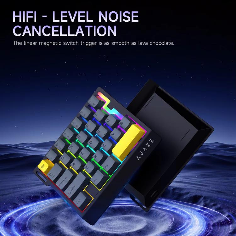 Ajazz AK029 Magnetic Rice Switch HIFI Edition RGB Backlight Wired Single Handed Gaming Keyboard