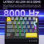 Ajazz AK029 Magnetic Rice Switch HIFI Edition RGB Backlight Wired Single Handed Gaming Keyboard