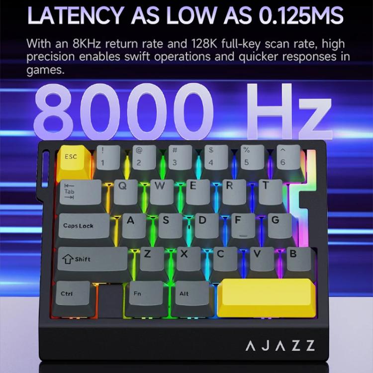 Ajazz AK029 Magnetic Rice Switch HIFI Edition RGB Backlight Wired Single Handed Gaming Keyboard
