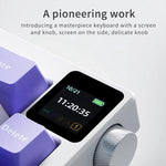 Ajazz AK650 Tri-mode Wireless Mechanical Keyboard With Screen Knob RGB Light, Flying Fish Switch Purple White Blue, Dream Switch Purple White Blue, Dream Switch Black Gray Yellow, Dream Switch Side Engraved Gradient Blackberry