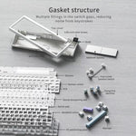 Ajazz AK650 Tri-mode Wireless Mechanical Keyboard With Screen Knob RGB Light, Flying Fish Switch Purple White Blue, Dream Switch Purple White Blue, Dream Switch Black Gray Yellow, Dream Switch Side Engraved Gradient Blackberry