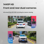 Suction Cup Bracket HD Night Vision Front And Rear Dual Recording WiFi Driving Recorder