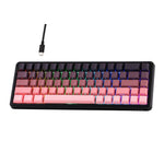 Ajazz AK680 MAX Magnetic Shaft Mechanical Wired Keyboard With RGB Light, Black, White, Black Gray Yellow, Blue White Dark Blue, Side Engraving Gradient Pink, Contour Line Black, Contour Line White