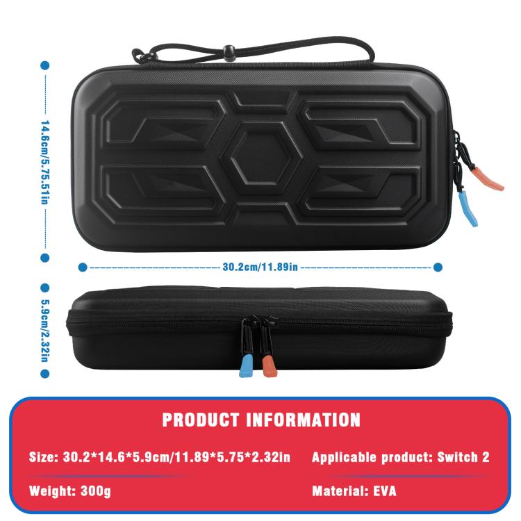 For Nintendo Switch 2 Mecha Style Hard Protective Case Portable Shockproof Carrying Storage Bag