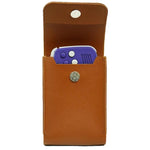 ANBERNIC RG34XX Handheld Game Console Storage Case Game Console Leather Cover, Brown