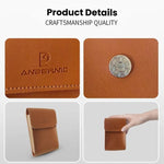 ANBERNIC RG34XX Handheld Game Console Storage Case Game Console Leather Cover, Brown