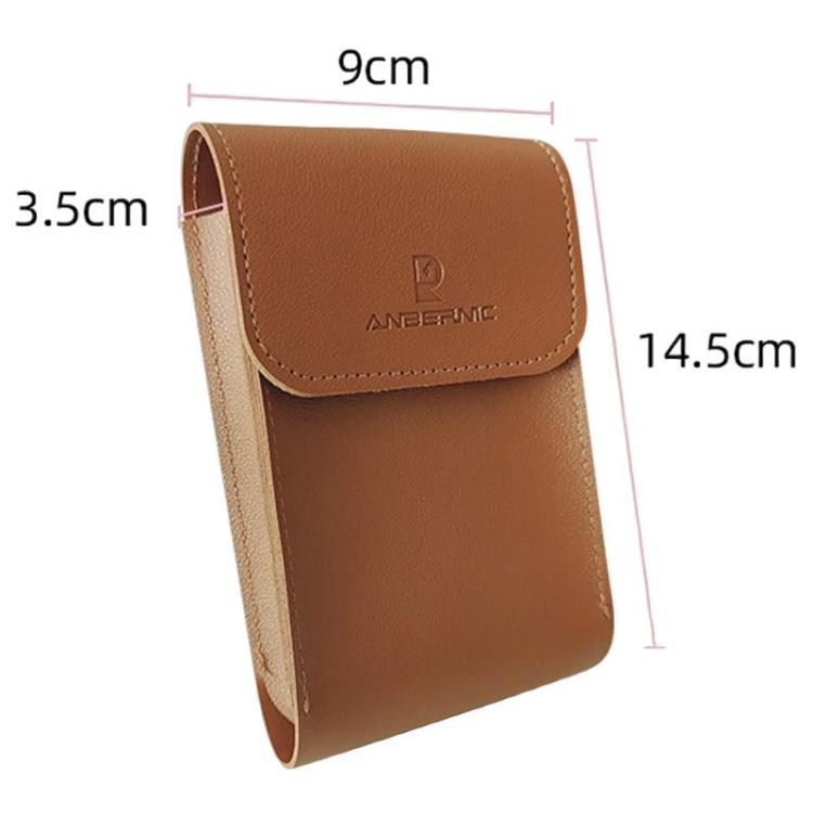 ANBERNIC RG34XX Handheld Game Console Storage Case Game Console Leather Cover, Brown