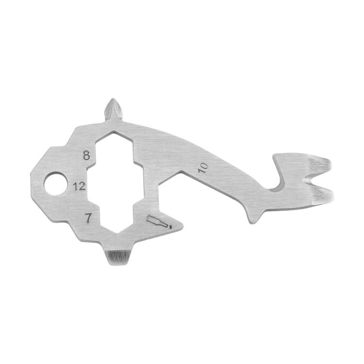 Outdoor Wrench Bottle Opener Screw Tool Stainless Steel Multi-Tool Card, Tower Shape, Shark Shape, Giraffe Shape