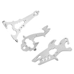 Outdoor Wrench Bottle Opener Screw Tool Stainless Steel Multi-Tool Card, Tower Shape, Shark Shape, Giraffe Shape