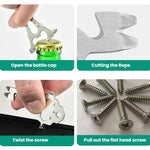Outdoor Wrench Bottle Opener Screw Tool Stainless Steel Multi-Tool Card, Tower Shape, Shark Shape, Giraffe Shape