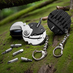 Multifunctional Stainless Steel Pocket Folding Hexagon Knife Outdoor Carrying EDC Combination Screwdriver
