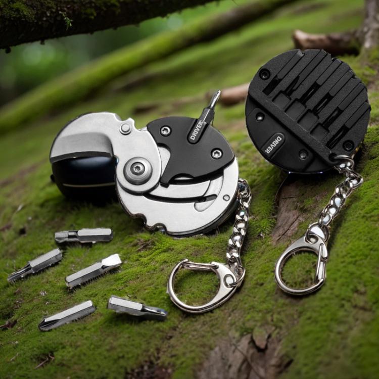 Multifunctional Stainless Steel Pocket Folding Hexagon Knife Outdoor Carrying EDC Combination Screwdriver