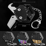 Multifunctional Stainless Steel Pocket Folding Hexagon Knife Outdoor Carrying EDC Combination Screwdriver