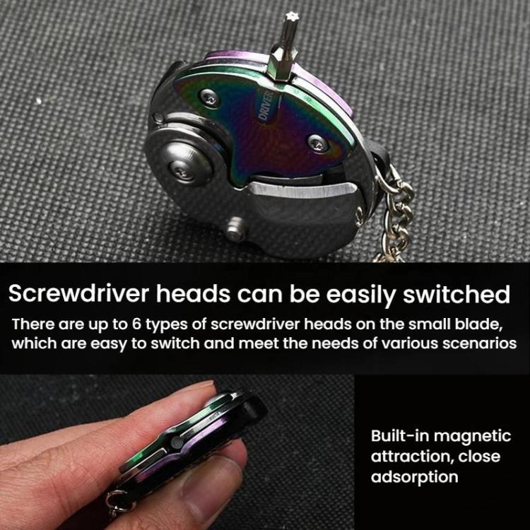 Multifunctional Stainless Steel Pocket Folding Hexagon Knife Outdoor Carrying EDC Combination Screwdriver