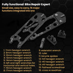 16 In 1 Mini Card Tool Multifunctional Keychain Bottle Opener Hexagonal Portable Screwdriver, 16 In 1