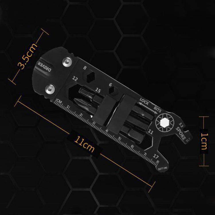 16 In 1 Mini Card Tool Multifunctional Keychain Bottle Opener Hexagonal Portable Screwdriver, 16 In 1