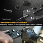 16 In 1 Mini Card Tool Multifunctional Keychain Bottle Opener Hexagonal Portable Screwdriver, 16 In 1