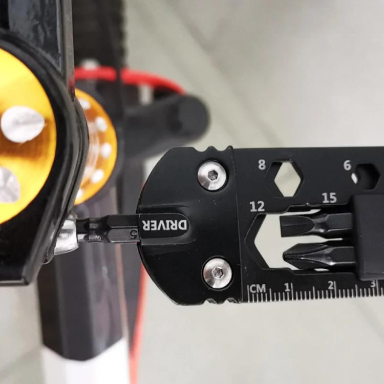 16 In 1 Mini Card Tool Multifunctional Keychain Bottle Opener Hexagonal Portable Screwdriver, 16 In 1