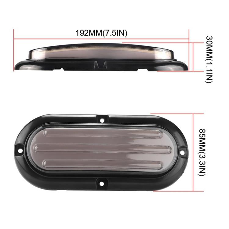 Truck Trailer Dual-Color Flashing 74 LED Taillights Brake Lights