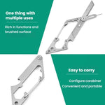 6 In 1 Cell Phone Card Removal Pin Keychain Tool Multi-functional Carrying Portable Wrench, 6 In 1