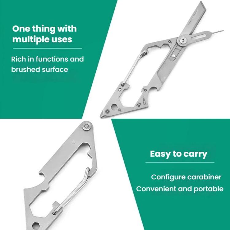 6 In 1 Cell Phone Card Removal Pin Keychain Tool Multi-functional Carrying Portable Wrench, 6 In 1