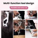 7 In 1 Outdoor Multifunctional Screwdriver Bottle Opener Portable Gadgets, Round Mountaineering Buckle