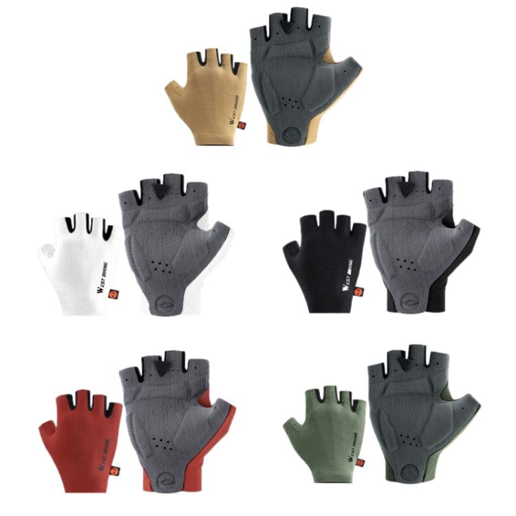 WEST BIKING قفازات تدريب ركوب الدراجات مبطنة وقابلة للتنفس وغير قابلة للانزلاق، M، L، XL، XXL