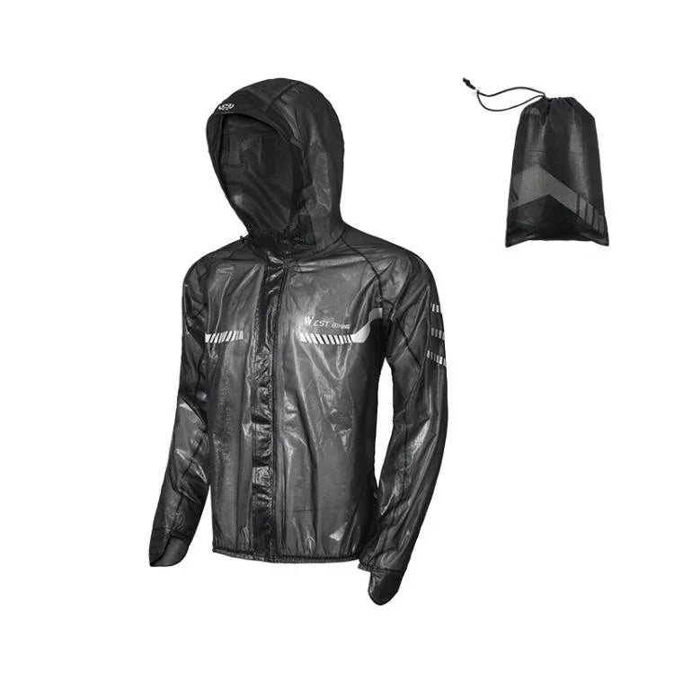 WEST BIKING Reflective Outdoor Waterproof Lightweight Cycling Raincoat, S, M, L, XL, XXL, XXXL, XXXXL