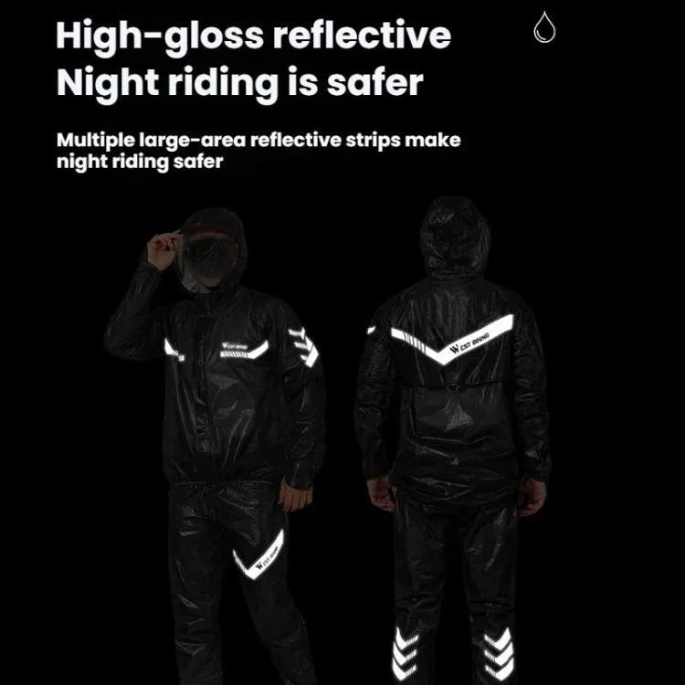 WEST BIKING Reflective Outdoor Waterproof Lightweight Cycling Raincoat, S, M, L, XL, XXL, XXXL, XXXXL