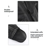 WEST BIKING Reflective Outdoor Waterproof Lightweight Cycling Raincoat, S, M, L, XL, XXL, XXXL, XXXXL