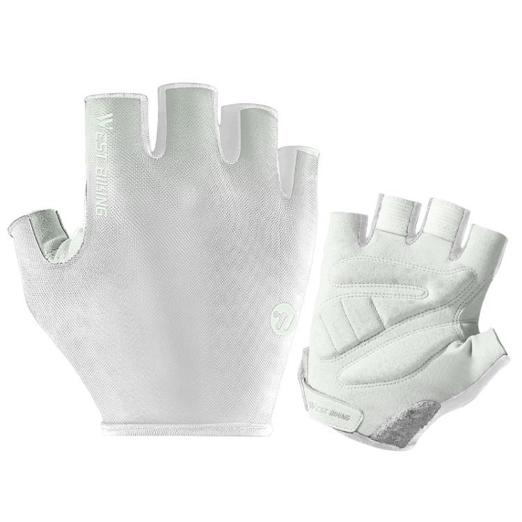 WEST BIKING Breathable Shock-absorbing Non-slip Half-finger Cycling Gloves, M, L, XL, XXL