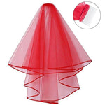 Bridal Veil Hair Accessories Double-Layer Tulle Veil, Red Plastic Hairbrush, Black Plastic Hairbrush, White Plastic Hairbrush, Red Iron Hairbrush, Black Iron Hairbrush, White Iron Hairbrush
