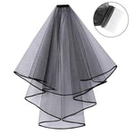 Bridal Veil Hair Accessories Double-Layer Tulle Veil, Red Plastic Hairbrush, Black Plastic Hairbrush, White Plastic Hairbrush, Red Iron Hairbrush, Black Iron Hairbrush, White Iron Hairbrush