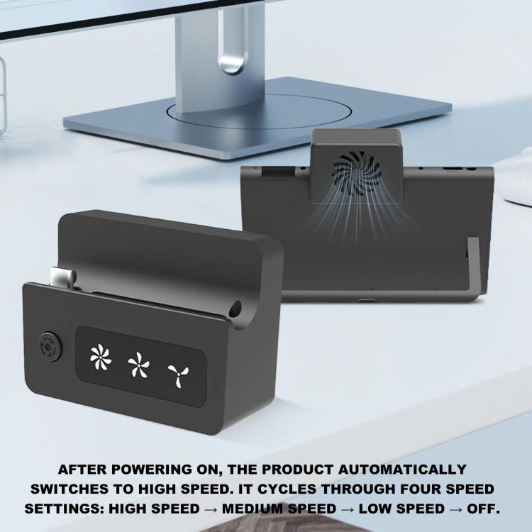 For Nintendo Switch 2 Console 3-Speed Turbo Cooling Fan Adjustable Exhaust Cooler