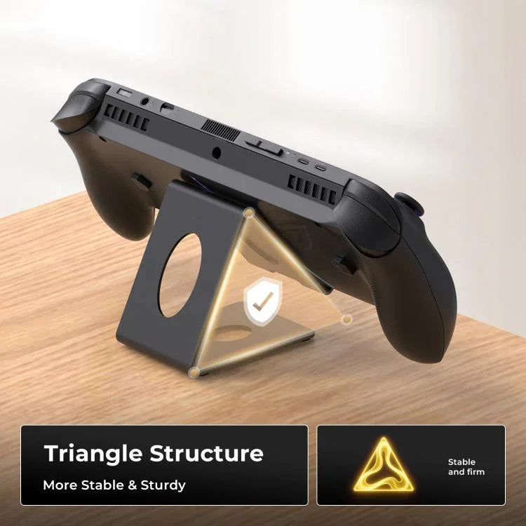 JYS Universal Metal Desktop Stand for Handheld Consoles Compatible with ROG Xbox Ally/X, Switch, Steam Deck & Lenovo Legion Go, Desktop Stand White, Desktop Stand Black