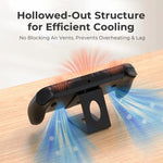 JYS Universal Metal Desktop Stand for Handheld Consoles Compatible with ROG Xbox Ally/X, Switch, Steam Deck & Lenovo Legion Go, Desktop Stand White, Desktop Stand Black