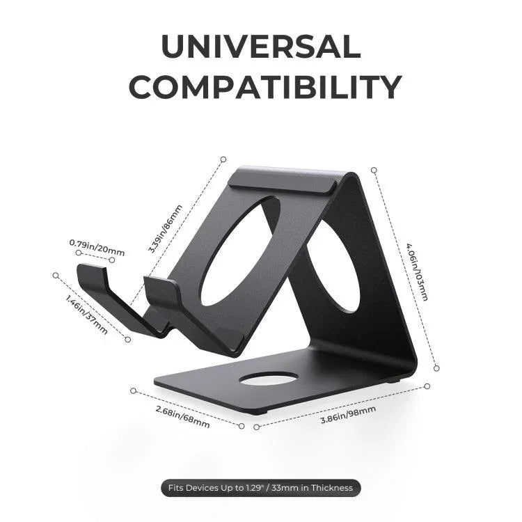 JYS Universal Metal Desktop Stand for Handheld Consoles Compatible with ROG Xbox Ally/X, Switch, Steam Deck & Lenovo Legion Go, Desktop Stand White, Desktop Stand Black