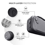 JYS Hard Carrying Case for ROG Xbox Ally/X Handheld Portable Travel Zipper Bag, JYS-X152 White, JYS-X152 Black