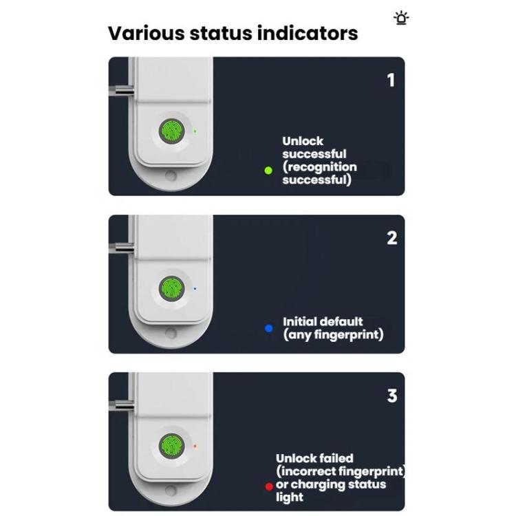 Fingerprint Child Safety Lock Window Fridge Positioner Restrictor
