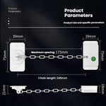 Smart Fingerprint Chain Lock with Electronic Key Child & Pet Safety Window Restrictor