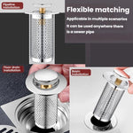A1 Steel Basket Large Bore Copper Core Drainer Bouncing Core Washbasin 33-55mm Hole Distance Universal Plug Core, Short 8cm, Long 8cm