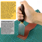 DIY Leather Thinning and Cutting Utility Knife, Bevel Knife, Round Knife, Flat Knife