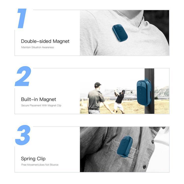 Wearable Wireless Bluetooth Speaker Portable Outdoor Running Mini Speaker, WS11 Ink Green, WS11 Beige