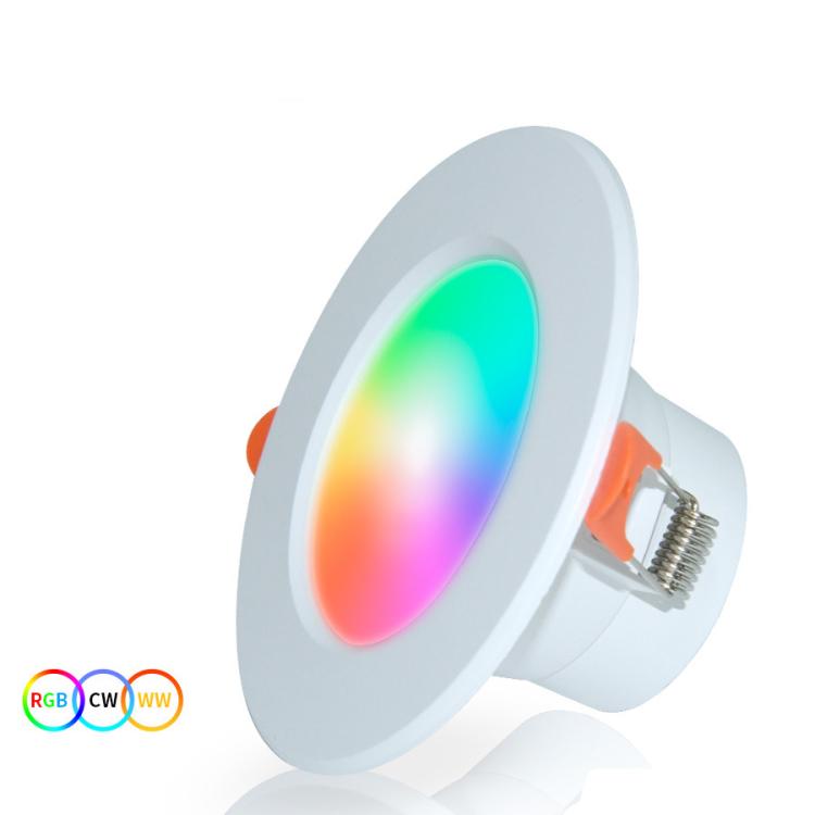 Compatible with Tuya Zigbee Recessed Ceiling Light RGB+CW+WW Dimmable LED Downlight, 5W 2.5inch, 7W 3.5inch, 10W 4inch, 15W inch