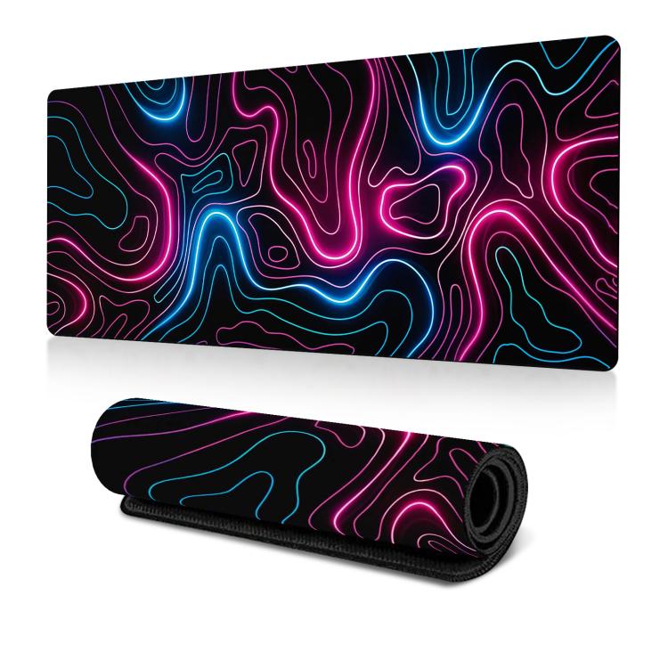 Abstract Line Texture Mouse Pad Non-Slip Desk Mat For Office, Gaming, 300x600x2mm, 300x700x2mm, 300x800x2mm, 400x900x2mm