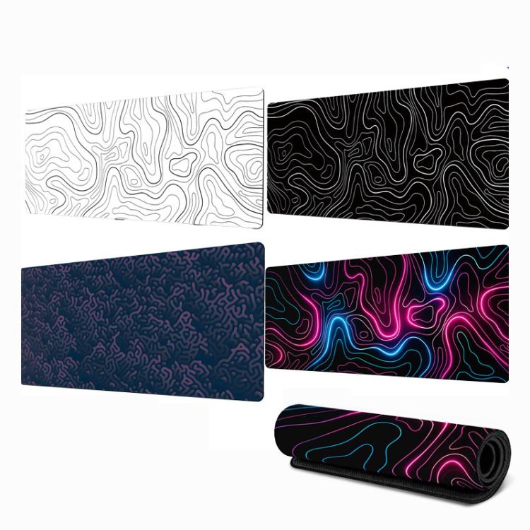 Abstract Line Texture Mouse Pad Non-Slip Desk Mat For Office, Gaming, 300x600x2mm, 300x700x2mm, 300x800x2mm, 400x900x2mm