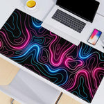 Abstract Line Texture Mouse Pad Non-Slip Desk Mat For Office, Gaming, 300x600x2mm, 300x700x2mm, 300x800x2mm, 400x900x2mm