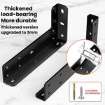 2pcs Floating Stand Support Bracket Desk Support Bracket Wall-Mounted Floating Bracket, Black 222mm, Black 282mm, Black 312mm, Black 352mm, Black 432mm, Stainless Steel 222mm, Stainless Steel 282mm, Stainless Steel 312mm, Stainless Steel 352mm         ...
