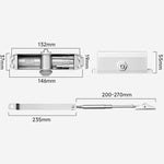 Fire Door Automatic Closer Fire Door Hydraulic Buffer Device Household Sliding Door Closer, Small Non-Positioning, Small 90-Degree Positioning, Large Non-Positioning, Large 90-Degree Positioning, Extra-Large Non-Positioning                             ...